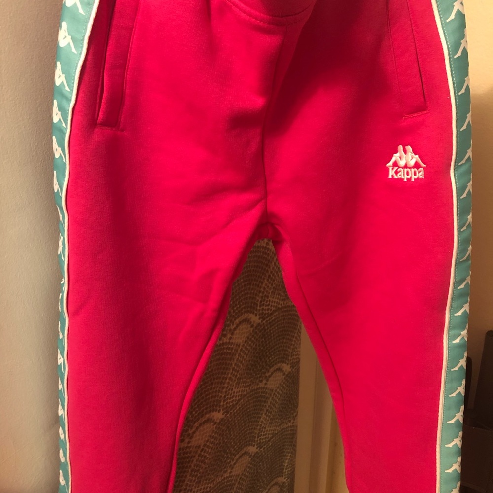 Kappa fuchsia-green track pants 12Y